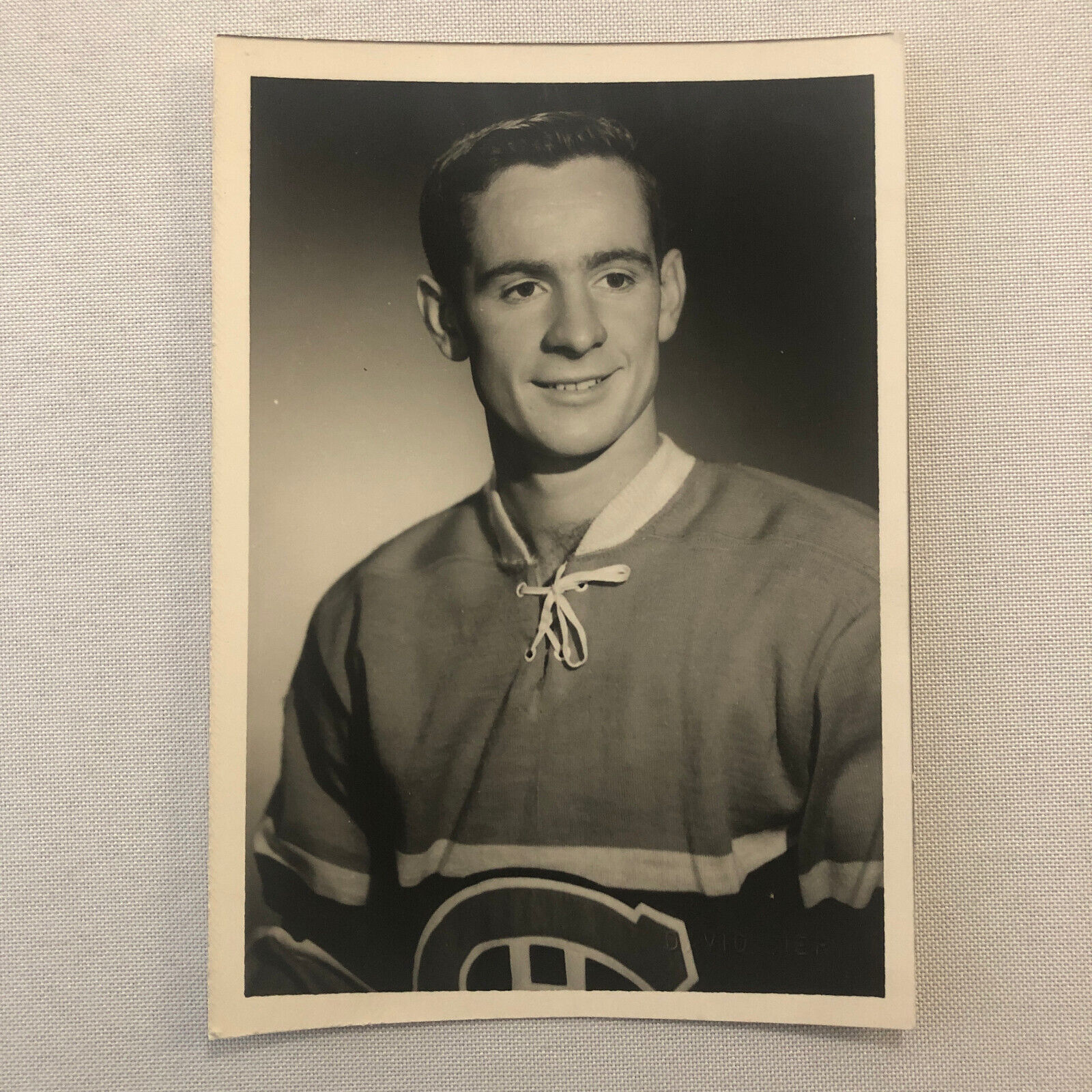 Montreal Canadiens Hockey Player David Bier Photo Photograph Vintage