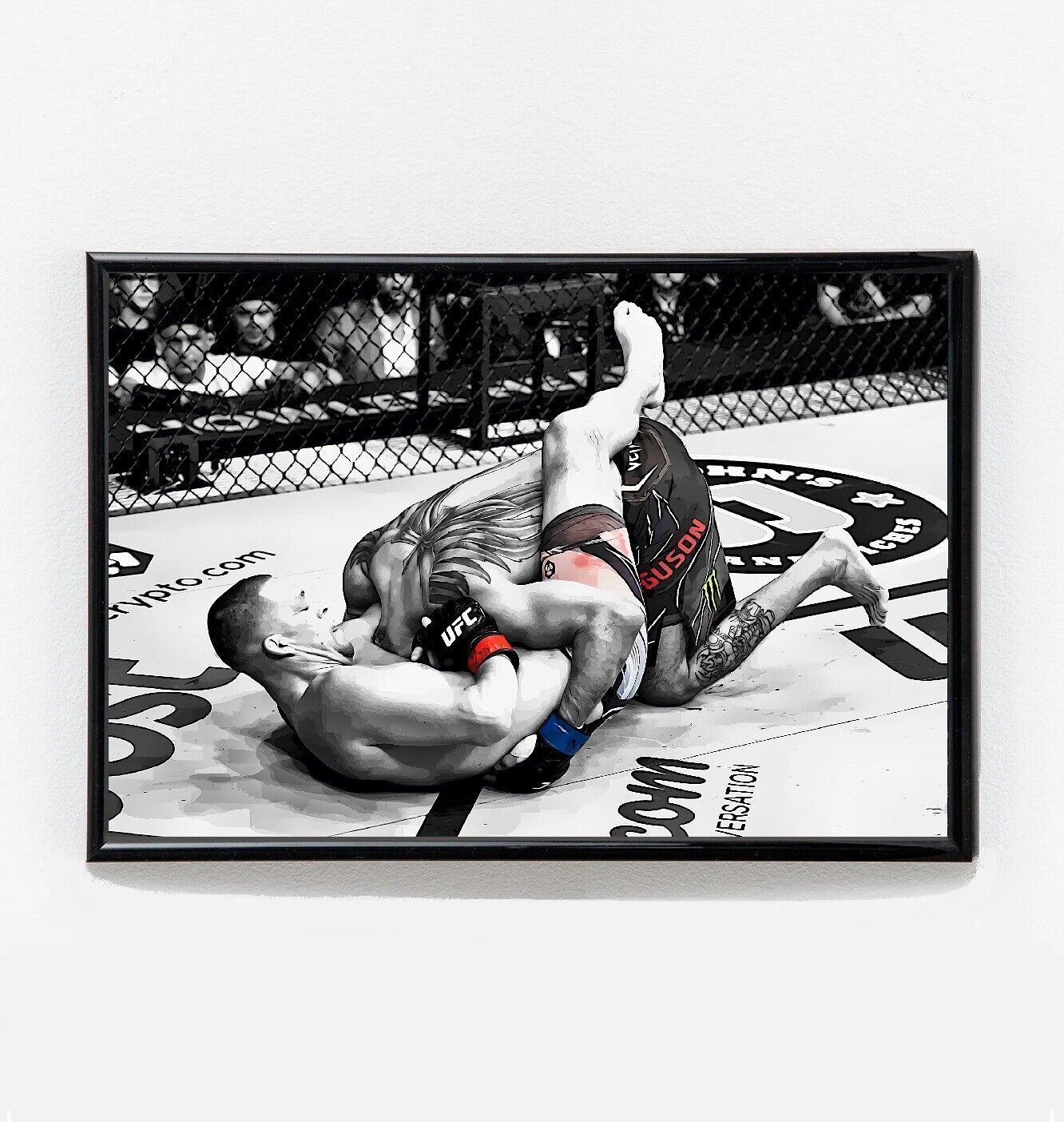 Nate Diaz vs Tony Ferguson Submission Fight Poster Original Art UFC 279 NEW USA