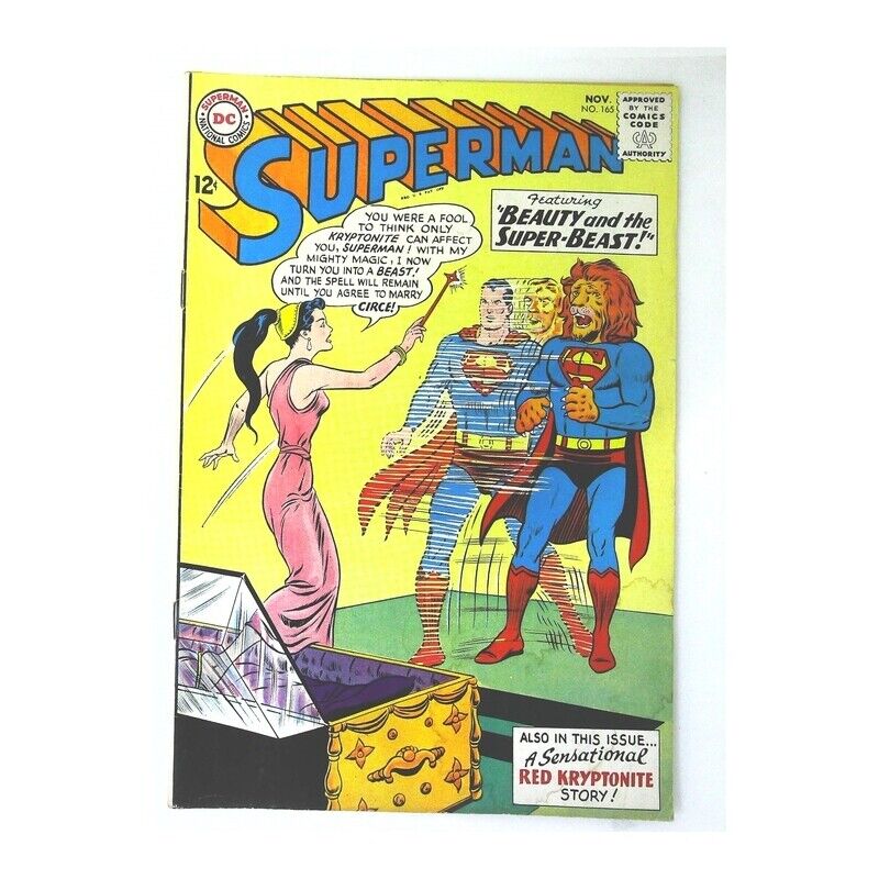 Superman (1939 series) #165 in Fine minus condition. DC comics [a*