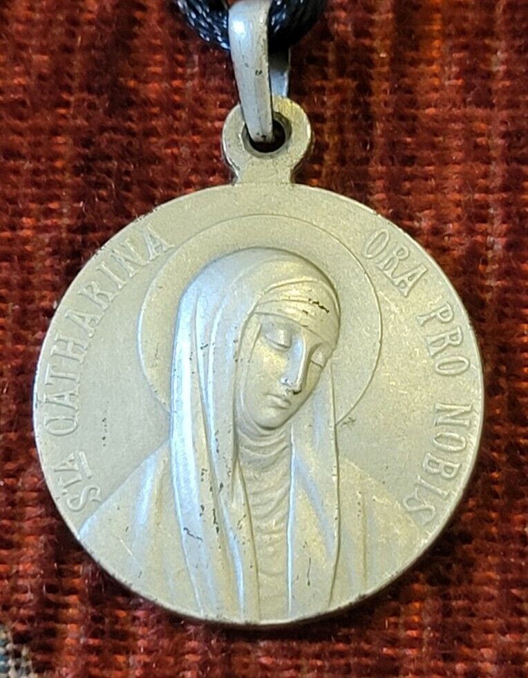 St. Catherine of Siena Vintage & New Sterling Medal Dominican Patron Journalists