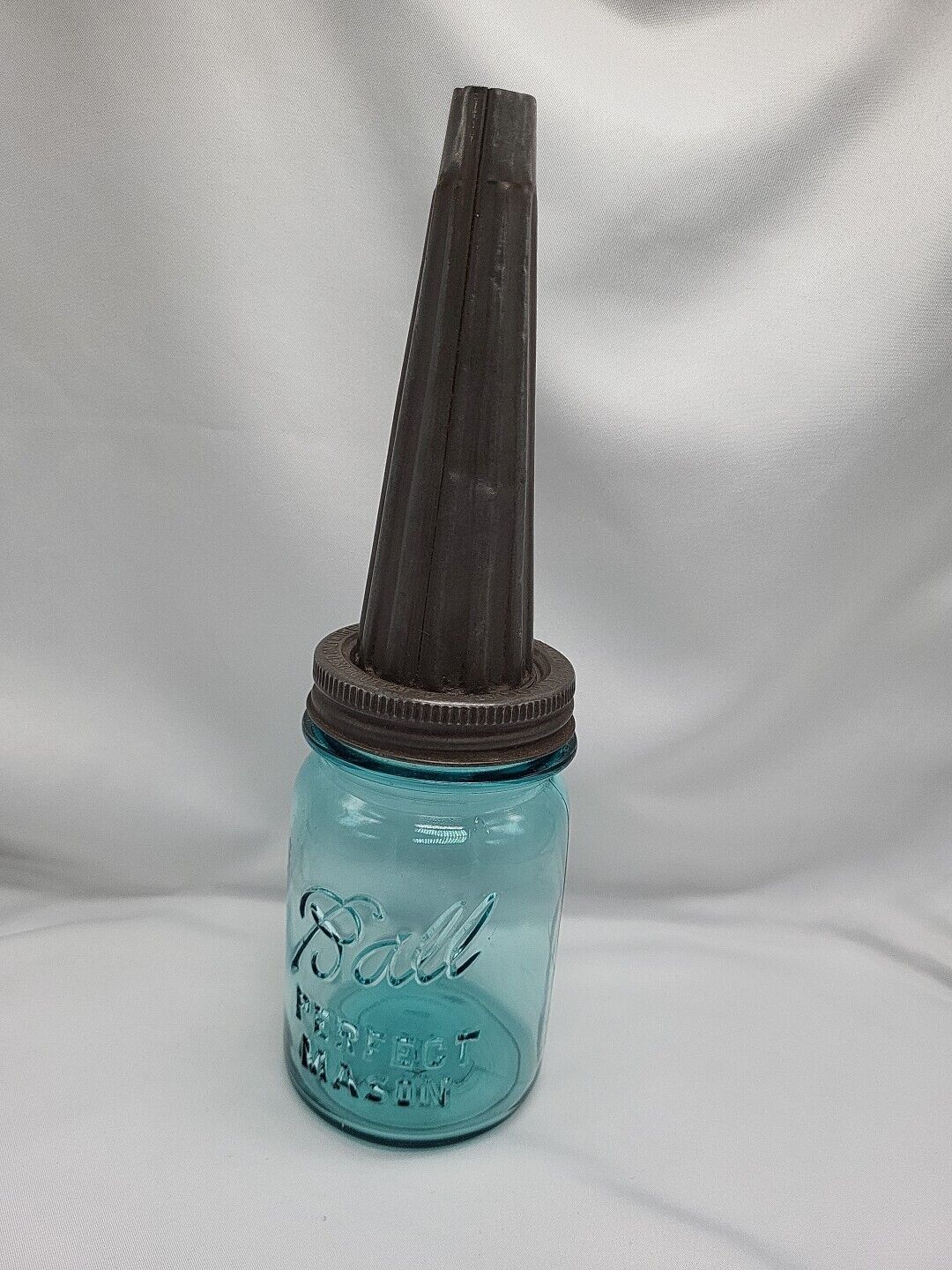 Vintage Dover 80 Oil Spout With Blue Ball Perfect Mason Jar