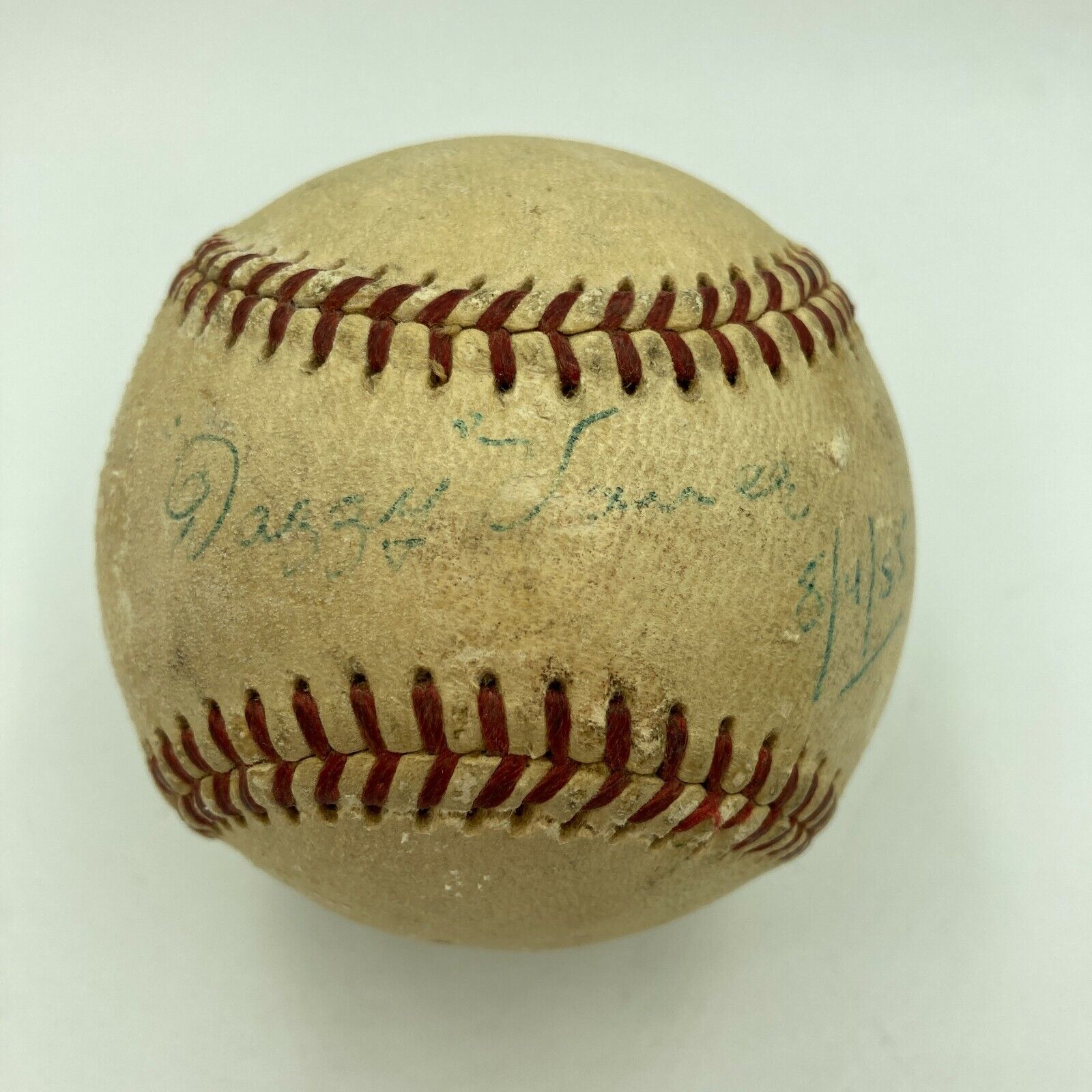 Dazzy Vance Single Signed 1950\'s National League Baseball With JSA COA 