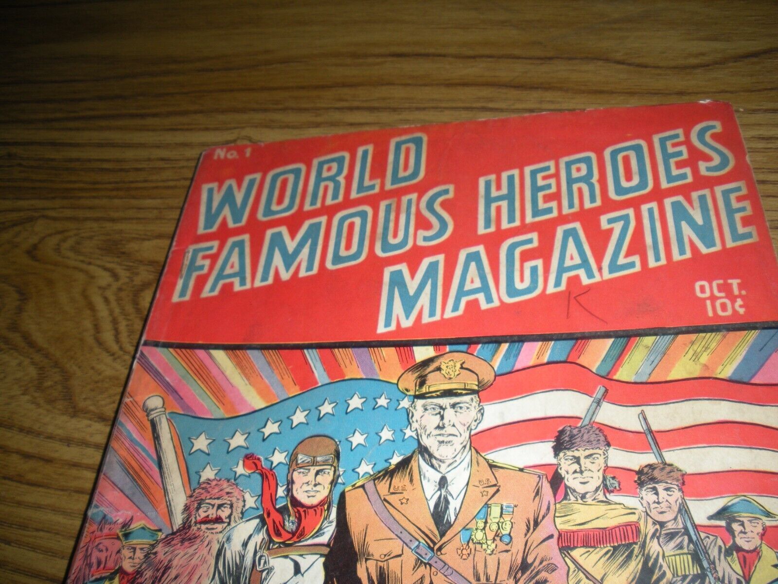 WORLD FAMOUS HERO MAGAZINE COMIC GOLDEN AGE #1 OCT.1941 VG+