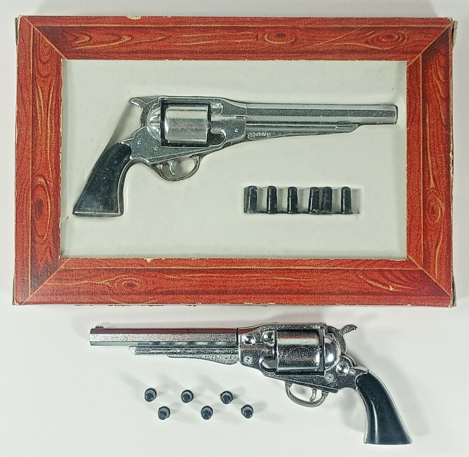 Hubley Civil War Die Cast Remington 44 Cap Firing Miniature No 236 Vintage PAIR