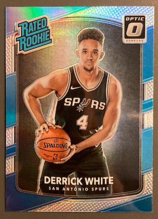 2017-18 DERRICK WHITE DONRUSS OPTIC HOLO PRIZM RATED ROOKIE