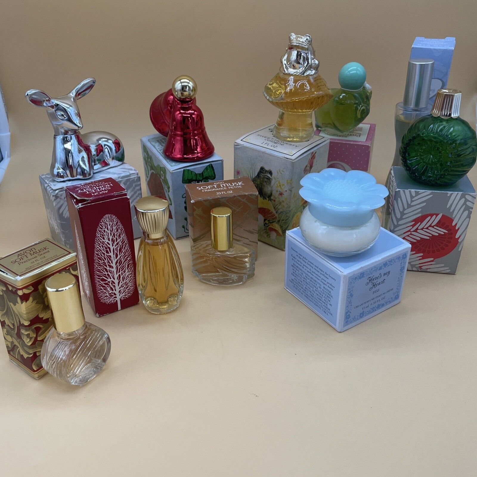 Vintage Rare Avon Lot of 10 Perfume-Cologne & Cream Perfume-Full Original Box