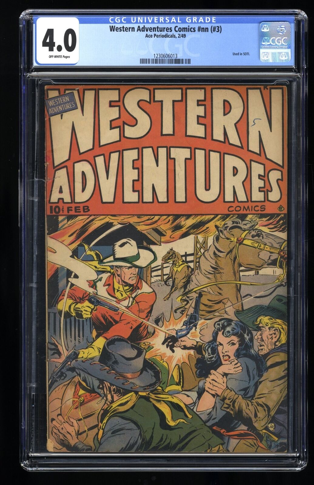 Western Adventures Comics #nn CGC VG 4.0 Off White (#3) Used in SOTI