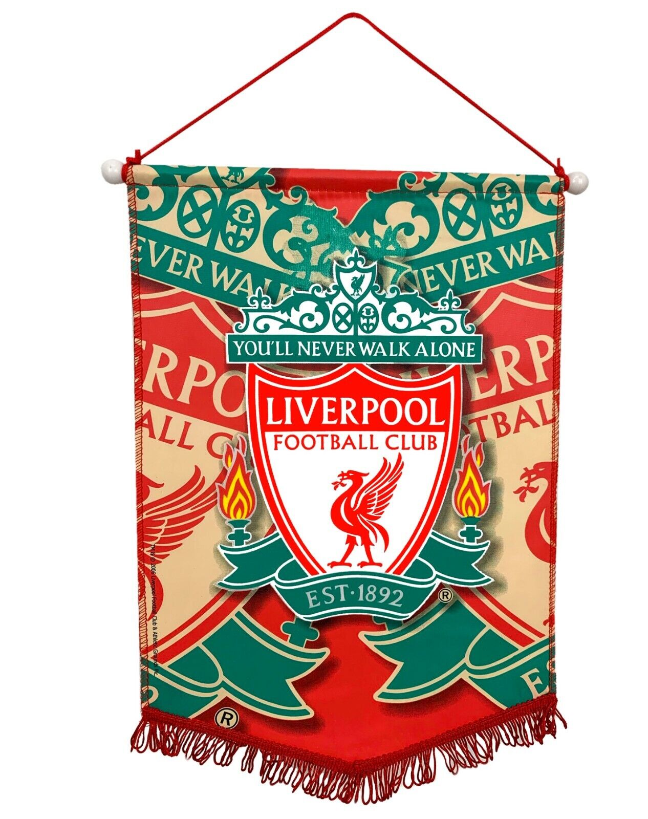 Liverpool FC Pennant, Liverpool Indoor and Outdoor Pennant, Hanging Flag