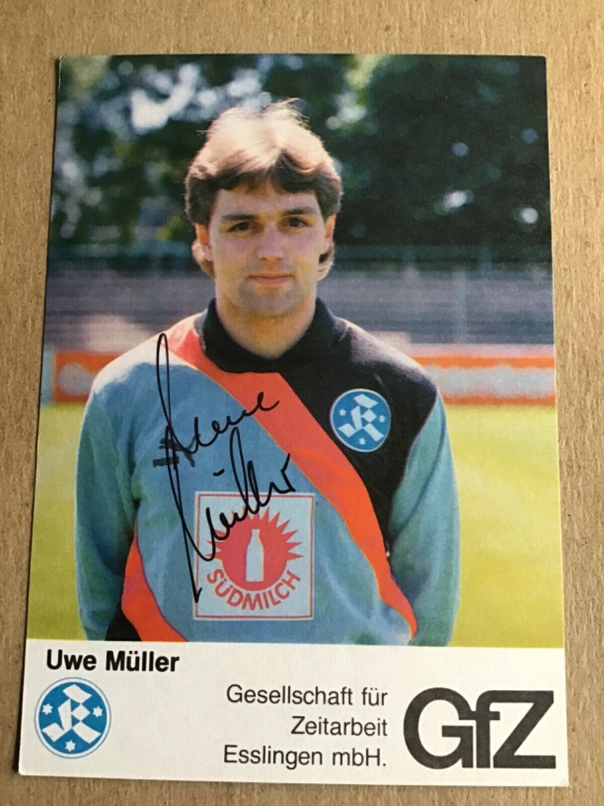 Uwe Müller, Germany 🇩🇪 Stuttgarter Kickers 1985/86 hand signed