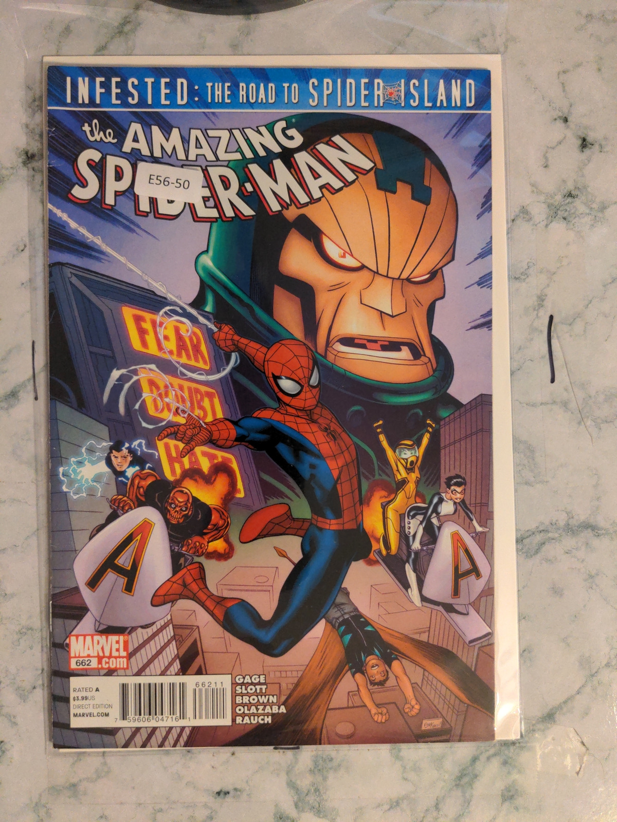 AMAZING SPIDER-MAN #662 VOL. 1 8.0 1ST APP MARVEL COMIC BOOK E56-50