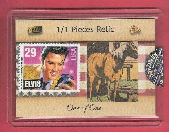 ELVIS PRESLEY 2019 THE BAR 1957 DELL COMIC BOOK & STAMP CARD 1 OF 1 AMERICANA