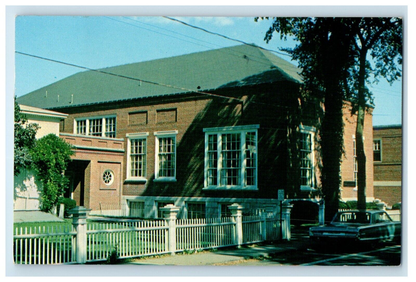 1968 The William A. Farnsworth Library Art Museum Rockland Maine ME Postcard