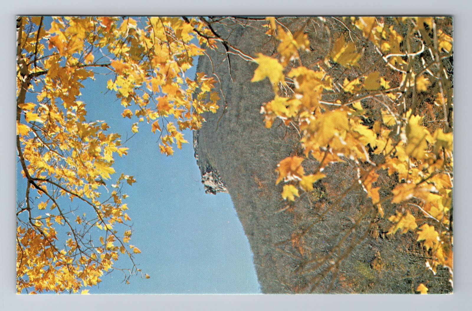 Franconia Notch NH-New Hampshire Autumn Old Man Mountains Vintage Postcard