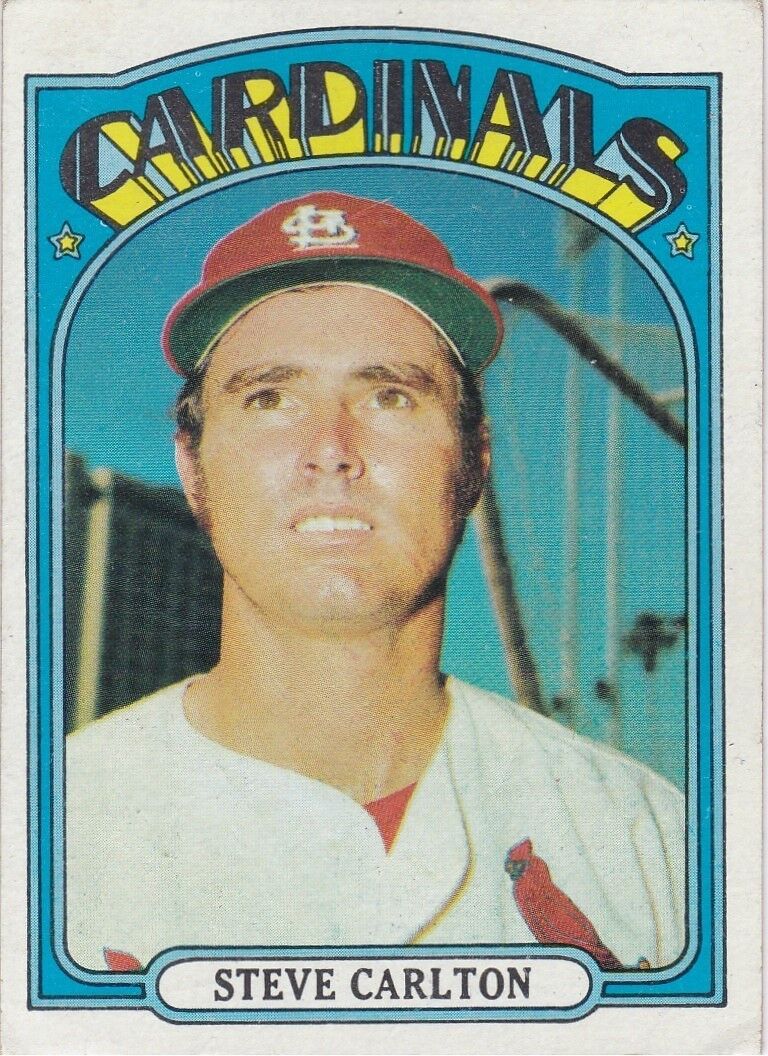 Steve Carlton Topps 1972 # 420 baseball card& 1986 Don Mattingly #180 NICE