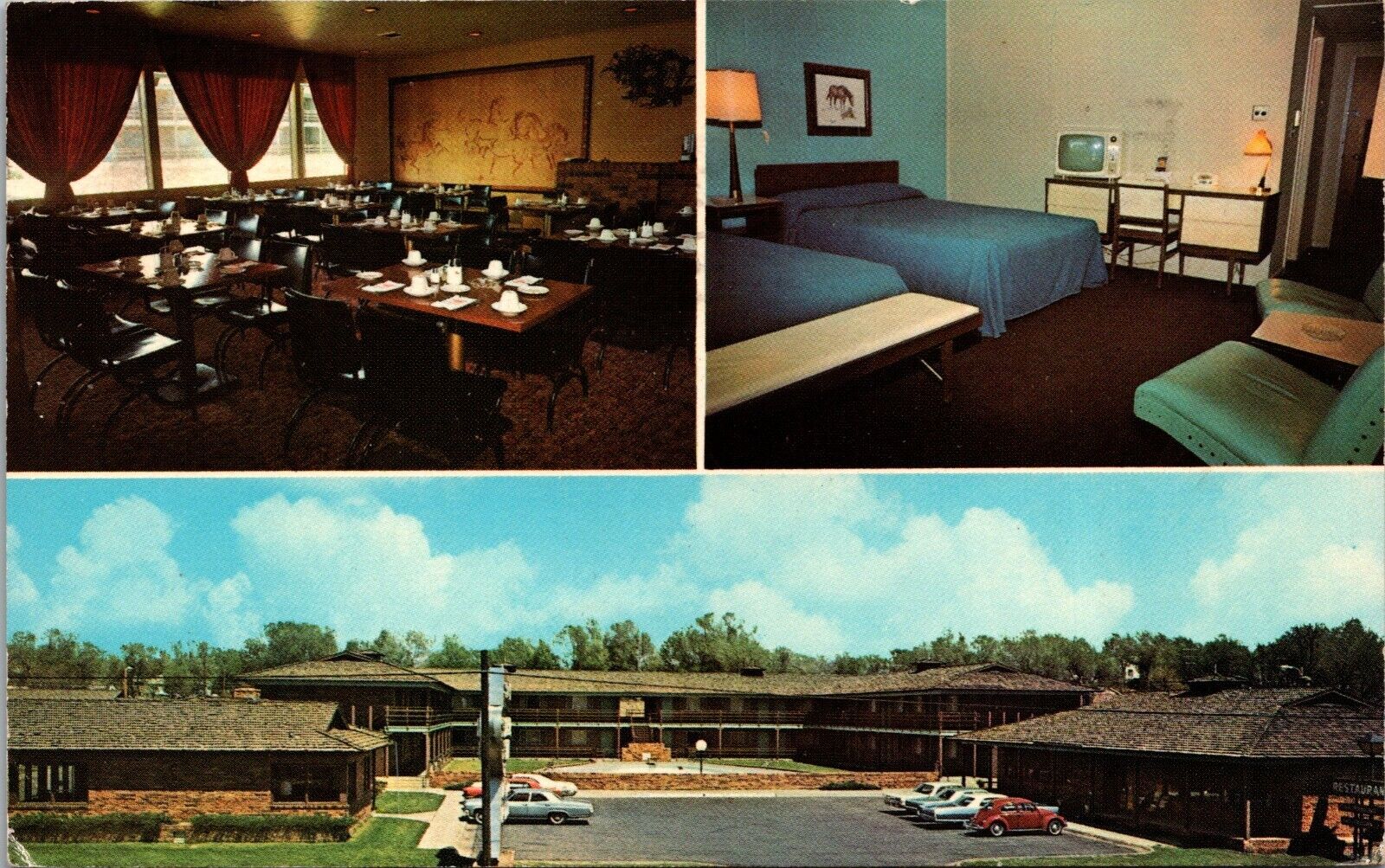Dodge City Kansas Postcard Silver Spur Lodge Motel 1972 RO