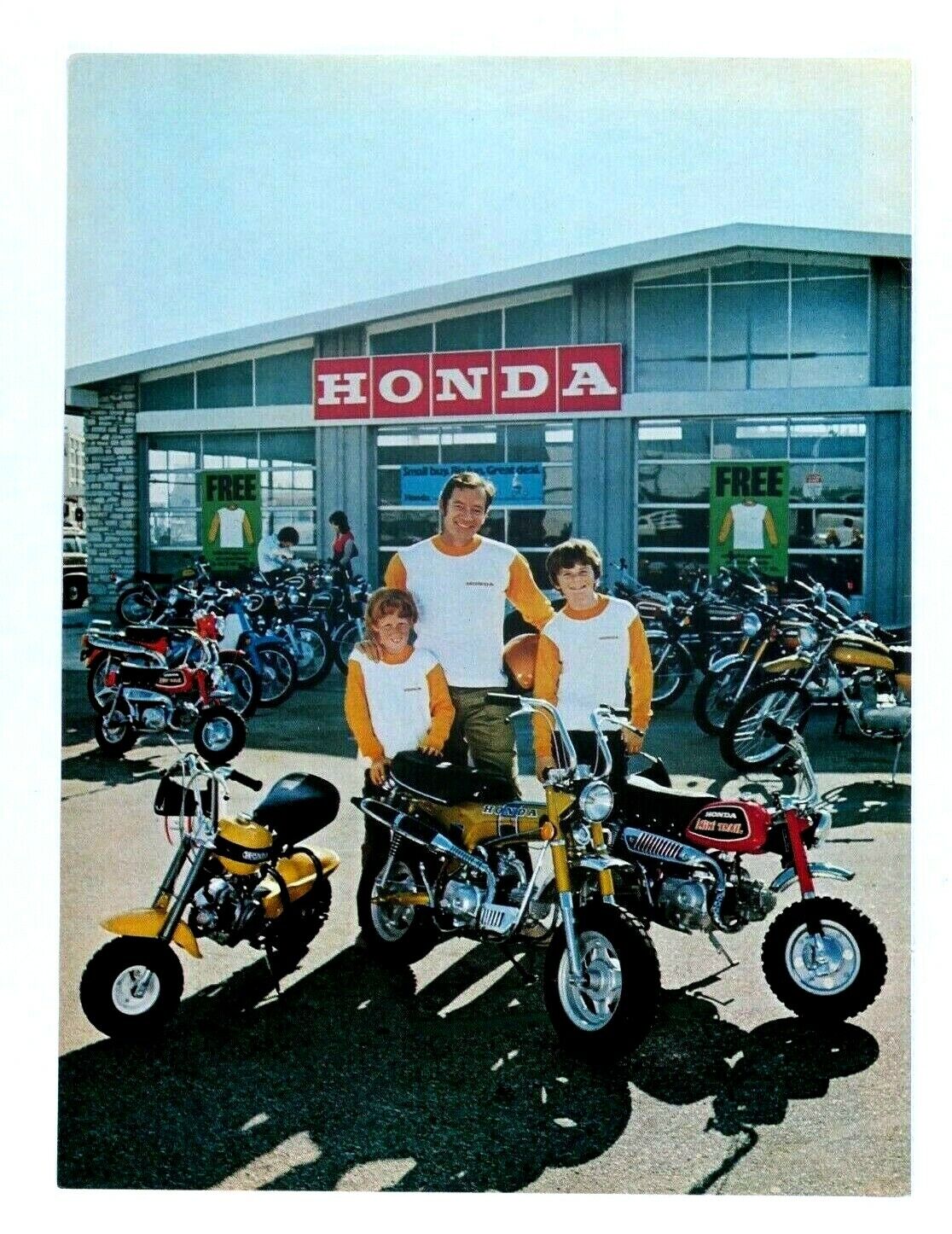 1972 Honda CT 70 QA 5 Mini Trail Vintage Dad & Sons Original Print Ad 8.5 x 11\