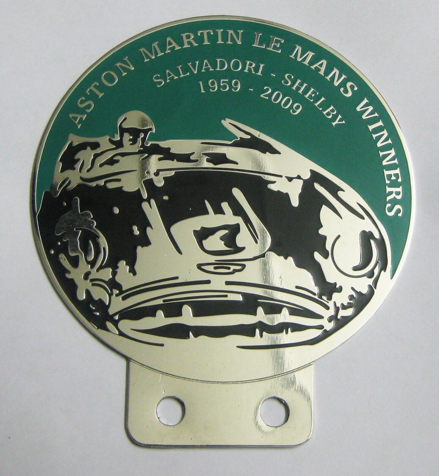 Car Badge-Aston Martin Le Mans Winners Salvadori Shelby 1959-2009 Grill Badge