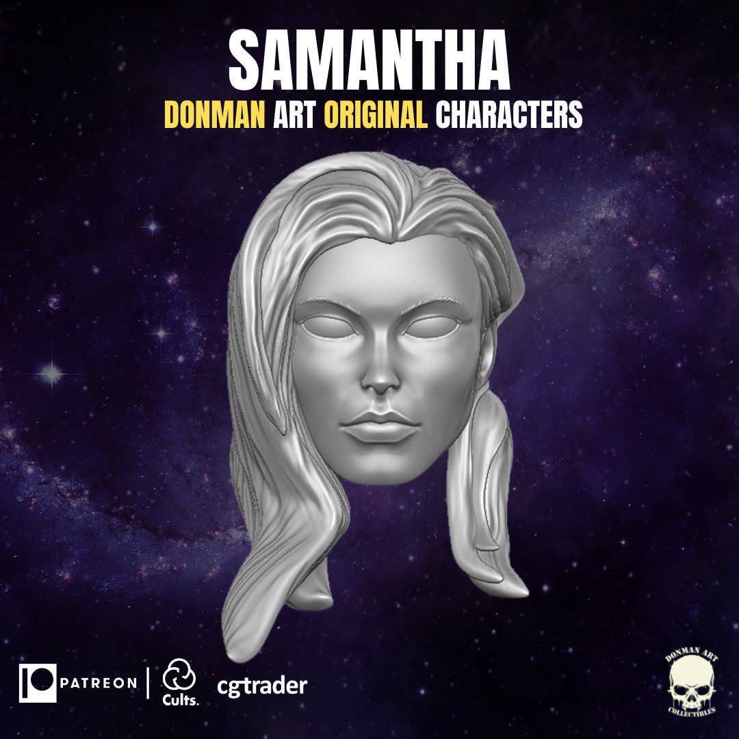Samantha v2 custom head for GI Joe Classified and other action figures