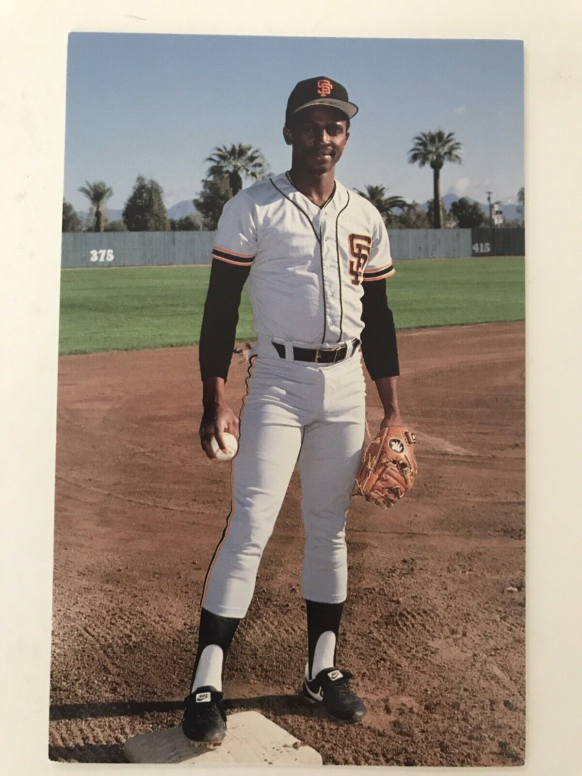 Jose Uribe San Francisco Giants Baseball Postcard 1980s