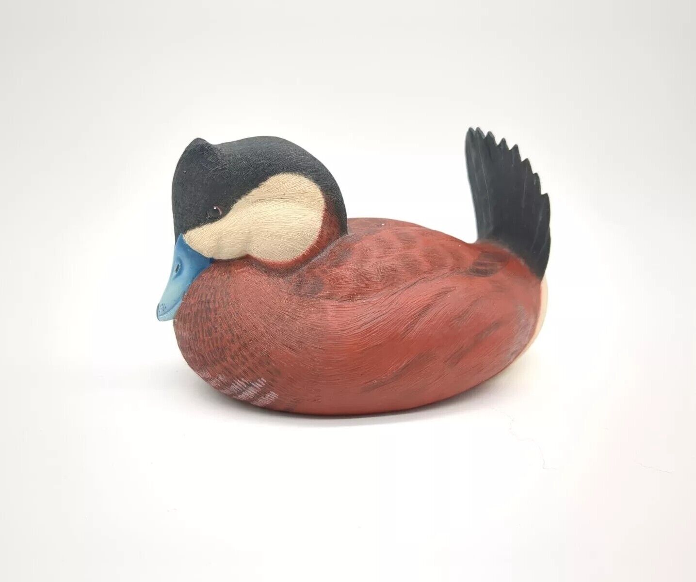 RUDDY DUCK Vtg Danbury Mint George Kruth North American Ducks Decoy Collectable 