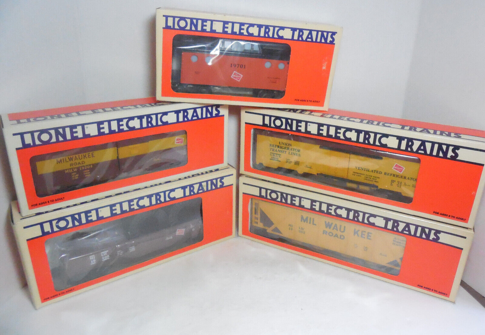 LIONEL 6-19204 6-19302 6-19400 6-19500 6-19701 Milwaukee Road Set Collection Lot