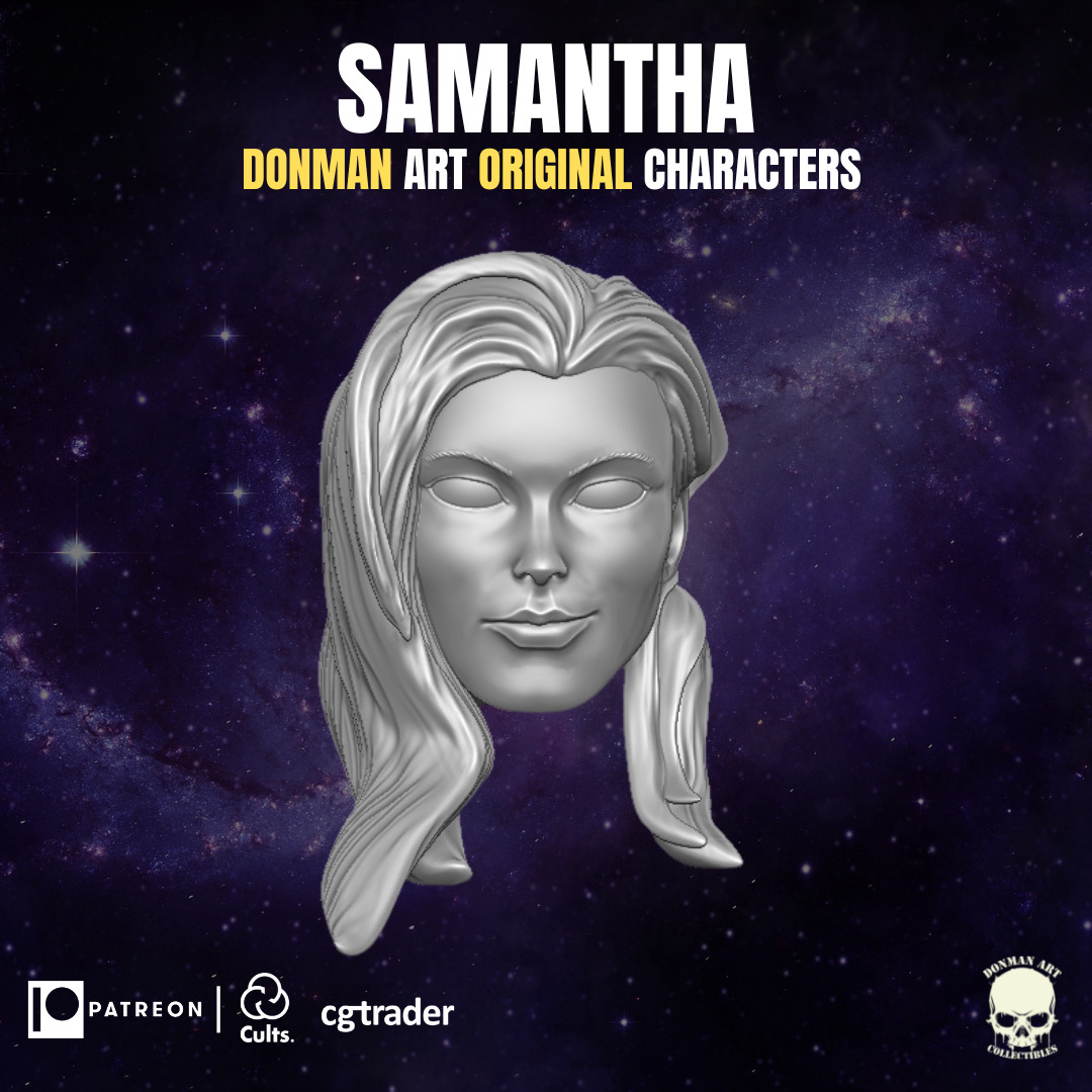 Samantha v1 custom head for GI Joe Classified and other action figures