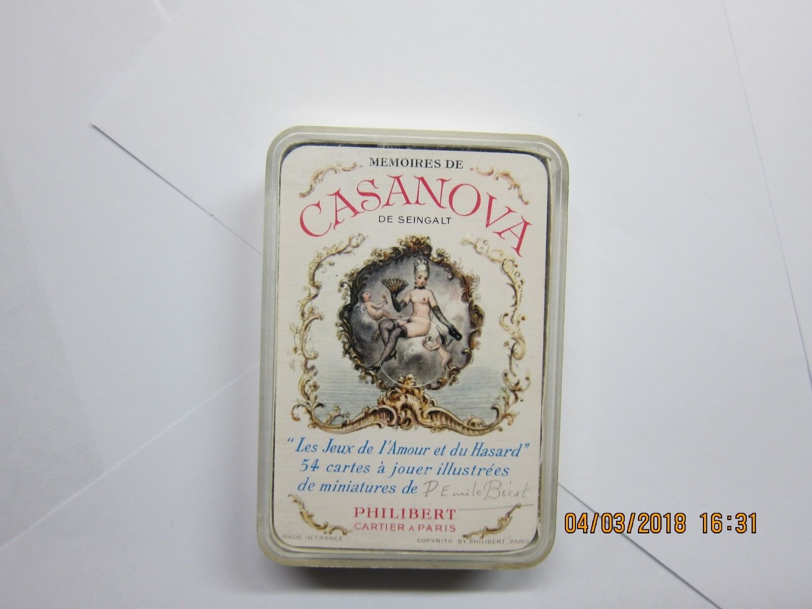 Mémoires de Casanova playing cards by Philibert. #6