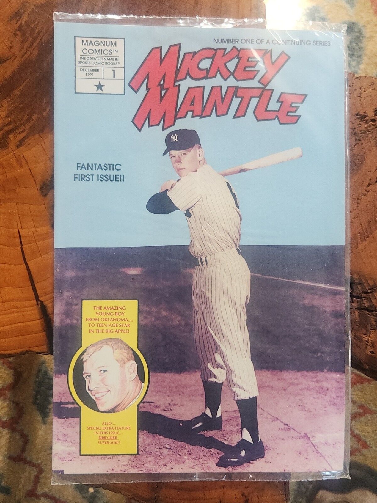 Magnum Comics #1 Mickey Mantle '91. SEALED, NEW IN PACKAGE