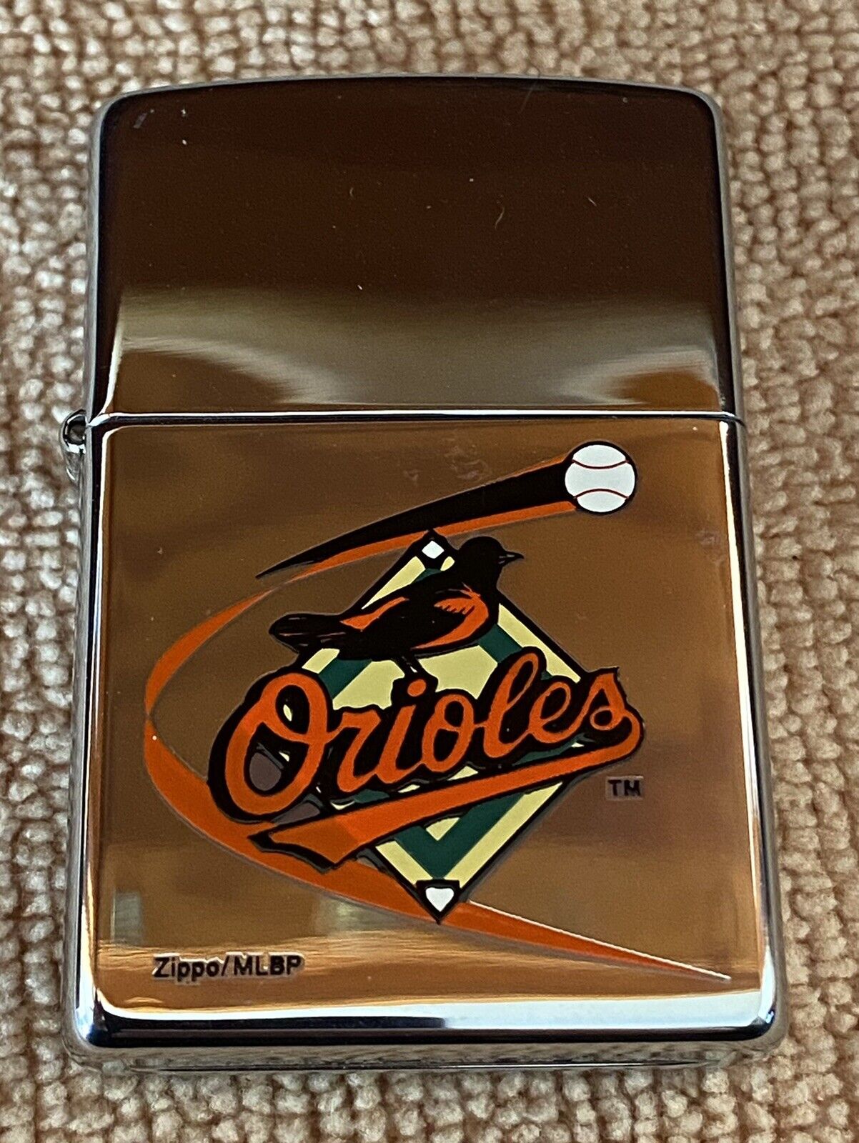 Rare New Retired  Chrome Baltimore Orioles MLB Zippo Lighter  MADE IN USA