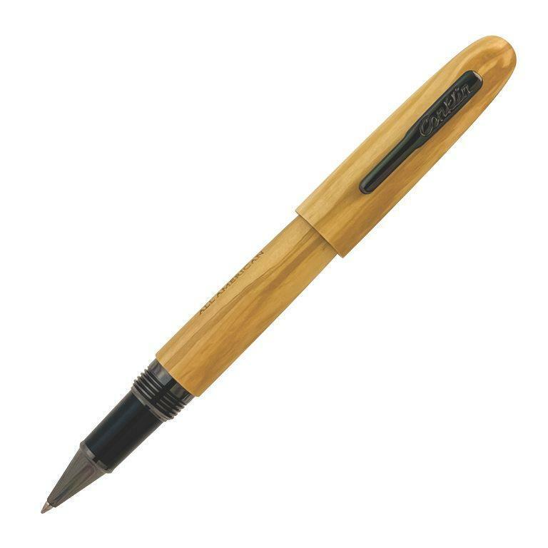 Conklin All American Limited Edition Olive Wood Rollerball Pen, Gunmetal Trim