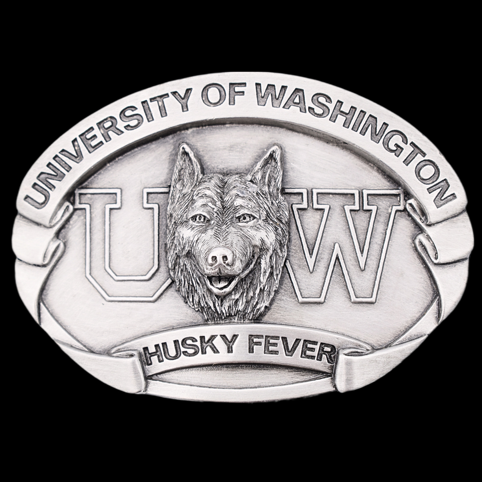 University of Washington Huskies UW Husky Fever Vintage Belt Buckle