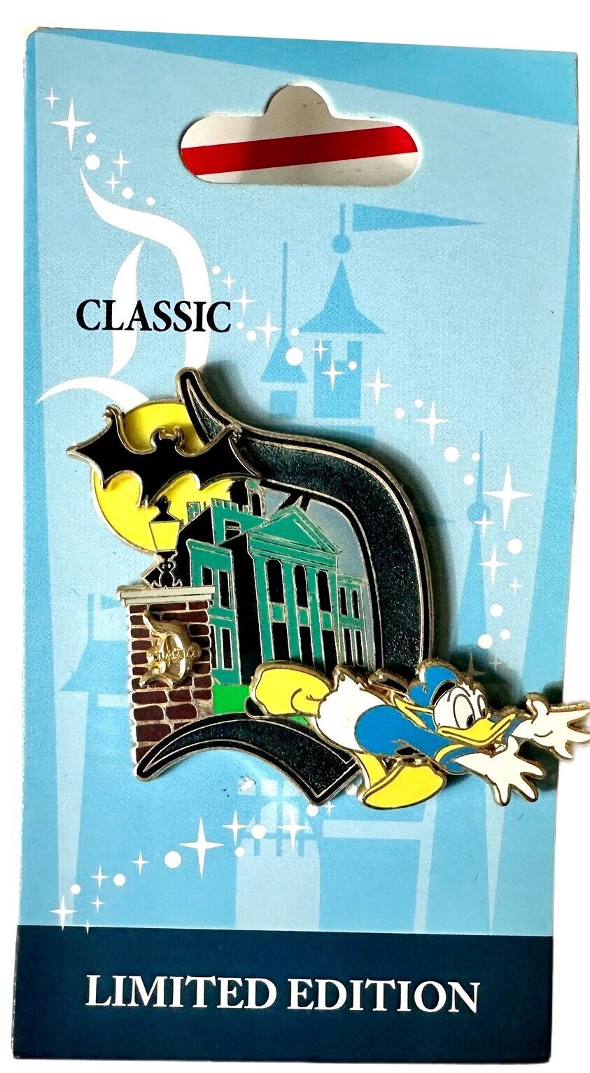 Disney DLR Pin Classic D Collection Haunted Mansion Donald LE 1000