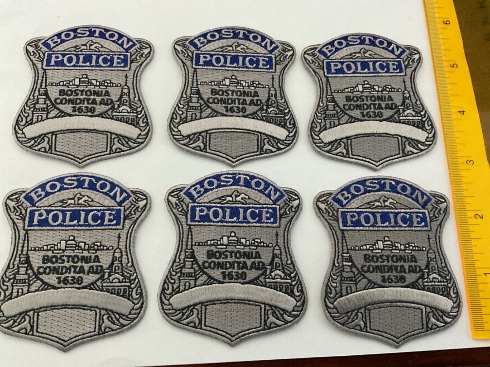 Boston Police Massachusetts  Patch Set all new condition.