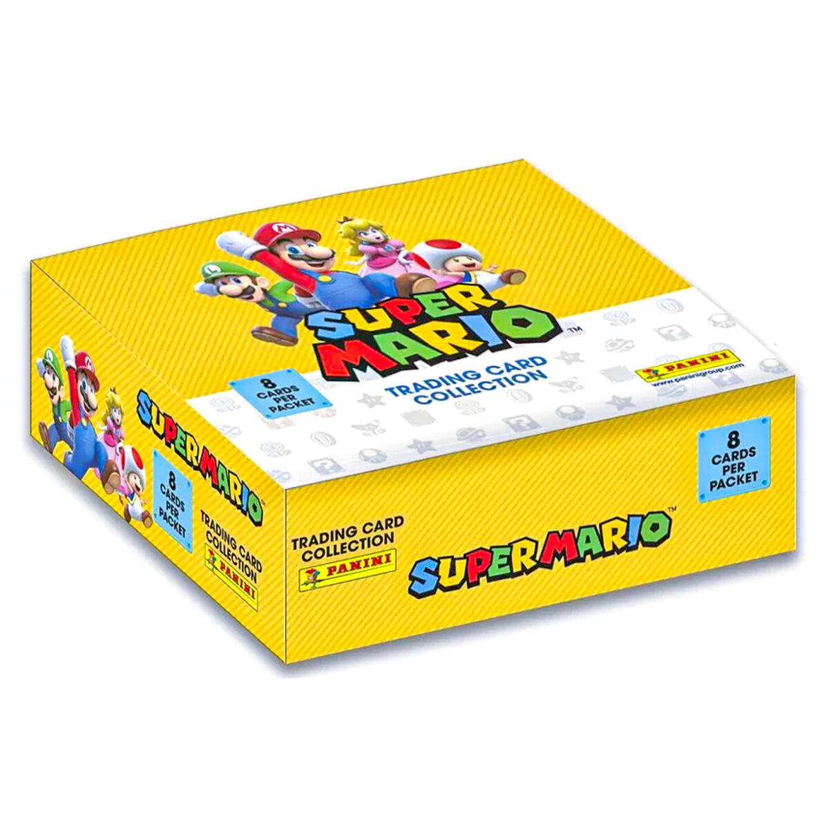 Panini Super Mario Trading Card Collection 18 Packs Booster Box New Sealed