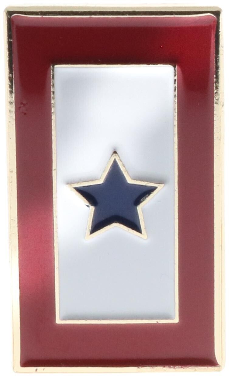 Blue Star Honor Service Hat or Lapel Pin PMS1097 F3D30V