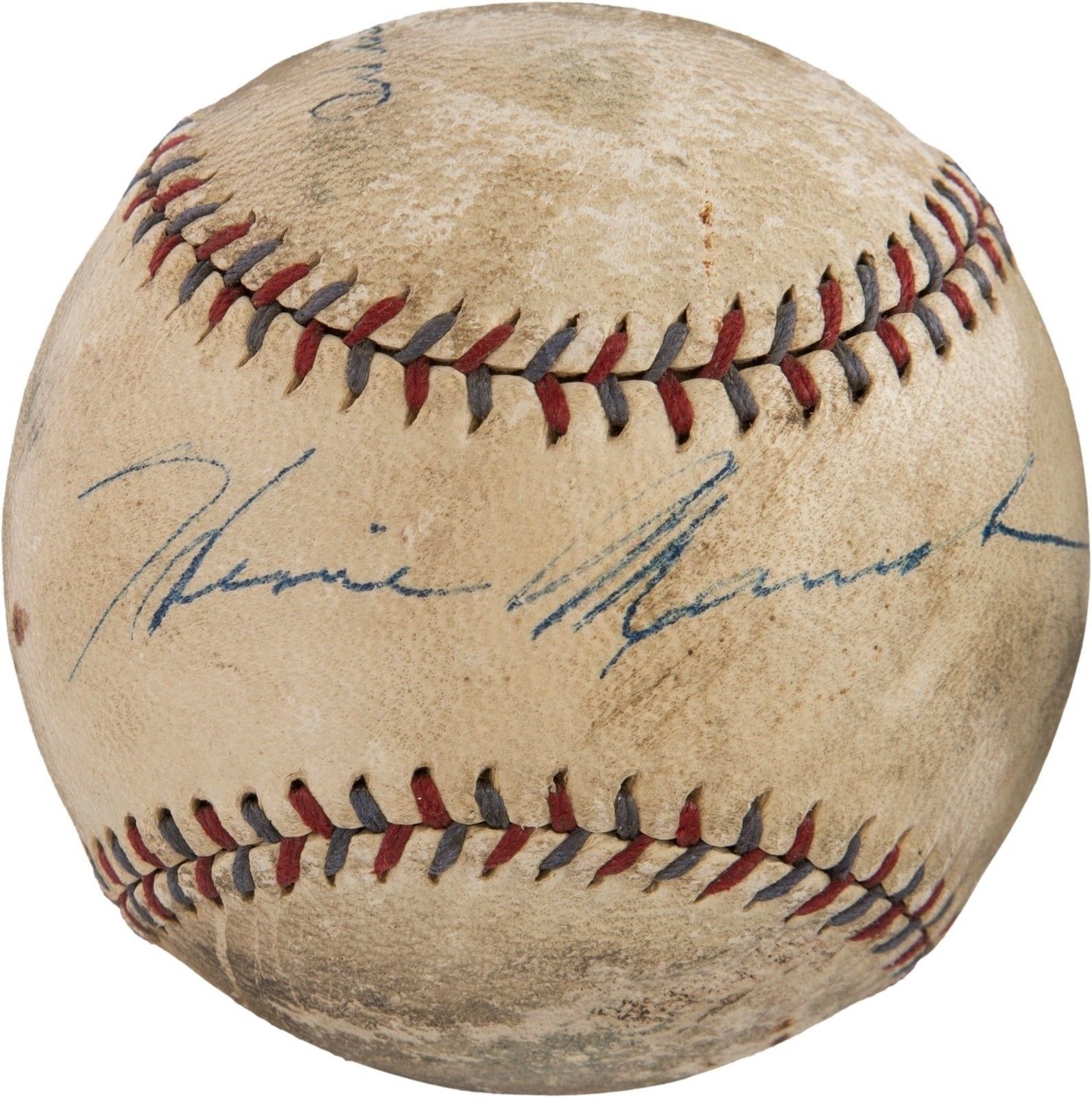 Beautiful 1932 Heinie Manush Signed Official American League Baseball PSA DNA