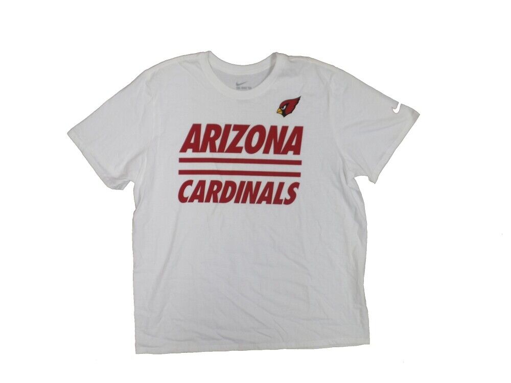 Nike Arizona Cardinals Men\'s White Script T-Shirt