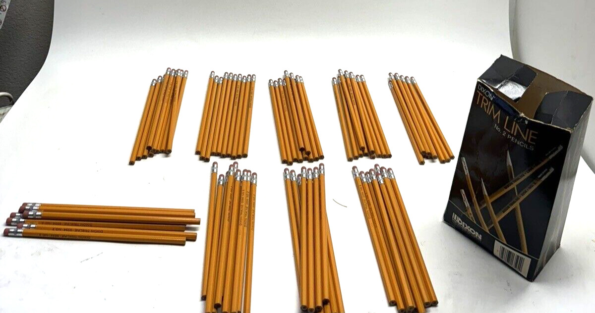 VINTAGE Jospeh Dixon Trimline No 2 #3594 Pencils [88ct] Made in the USA