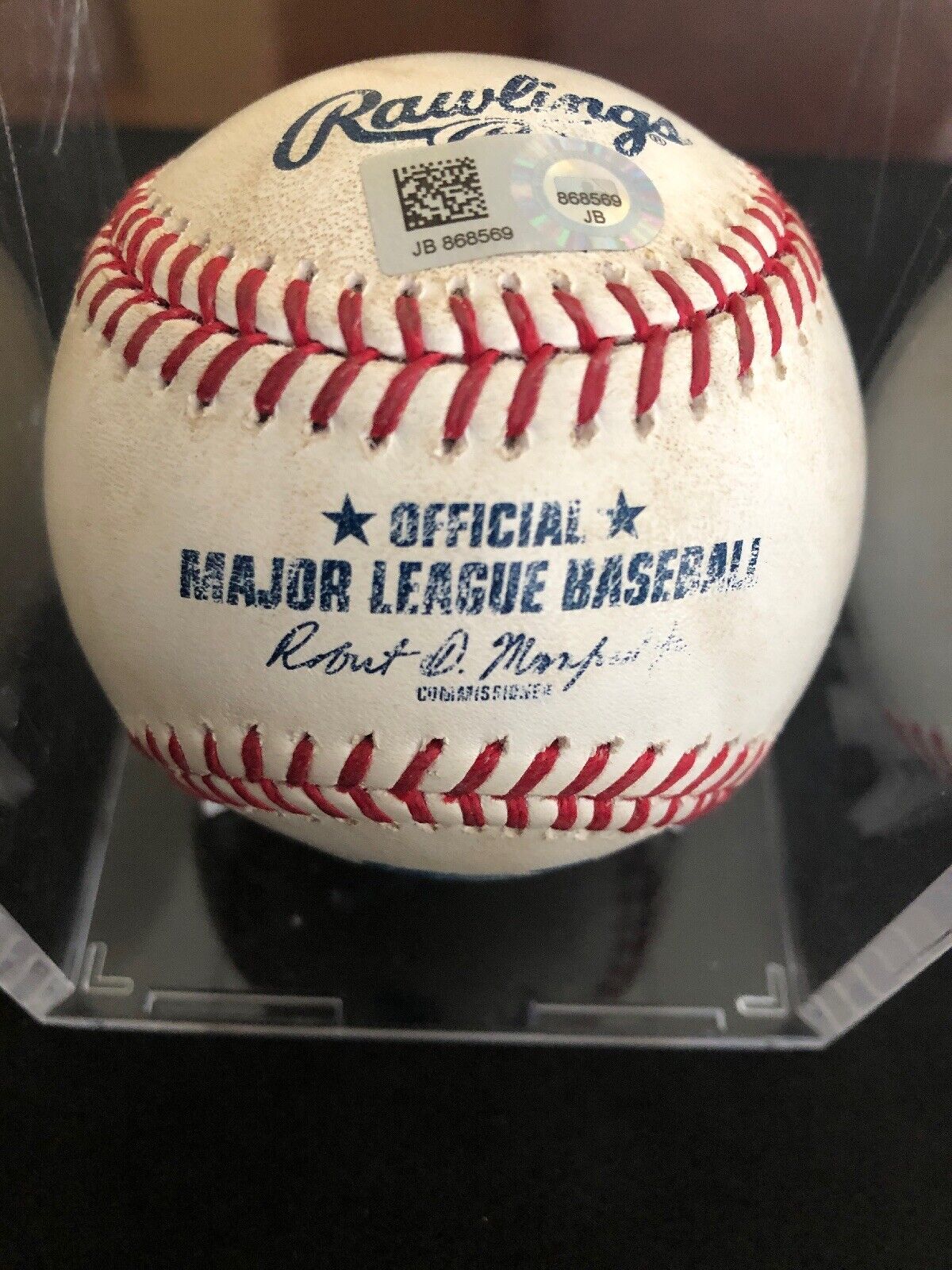 Giancarlo Stanton MLB Game Used Single RBI Baseball 7/26/17 Hit #892  MVP Year