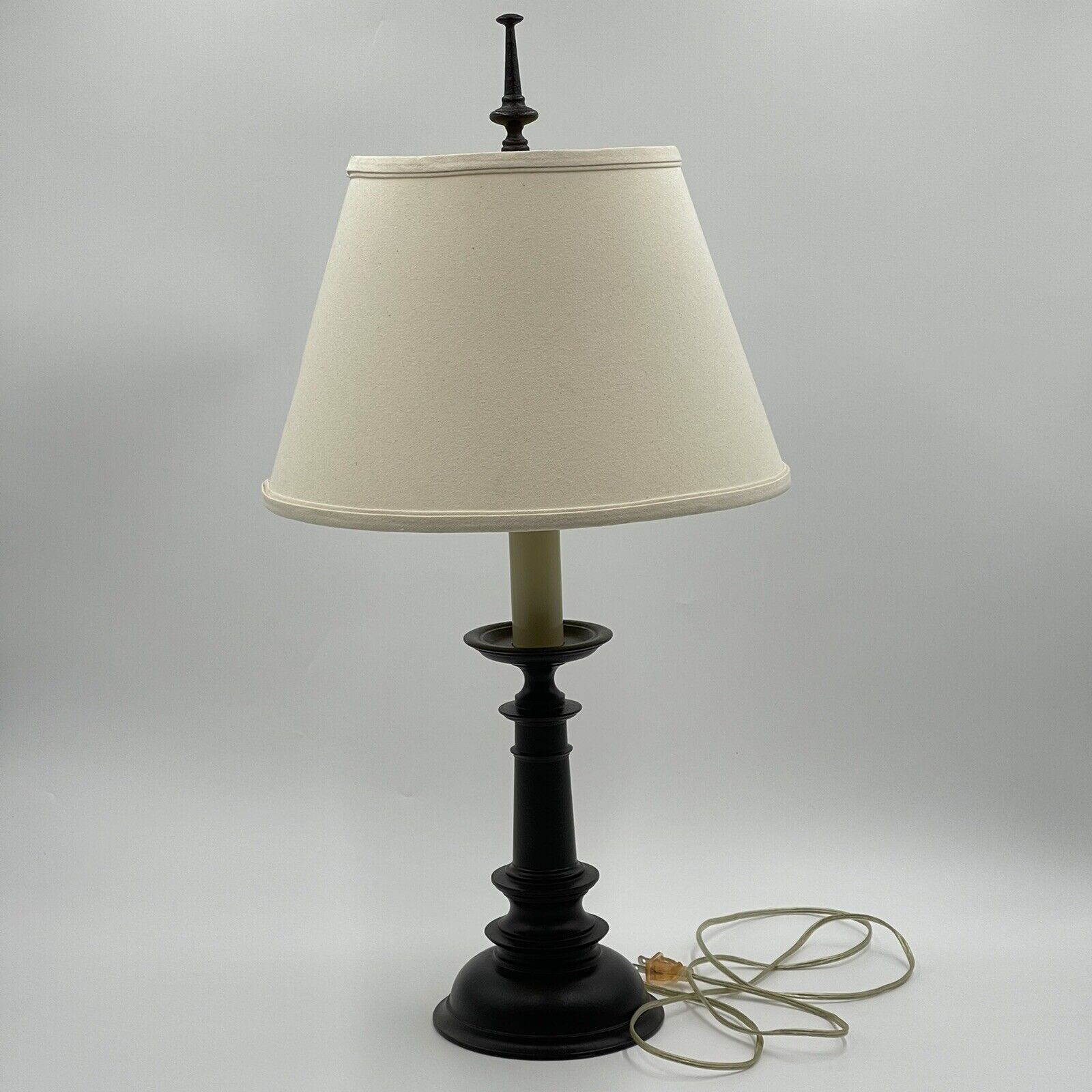 Stiffel Modern Table Lamp with Shade Black 30” Tall