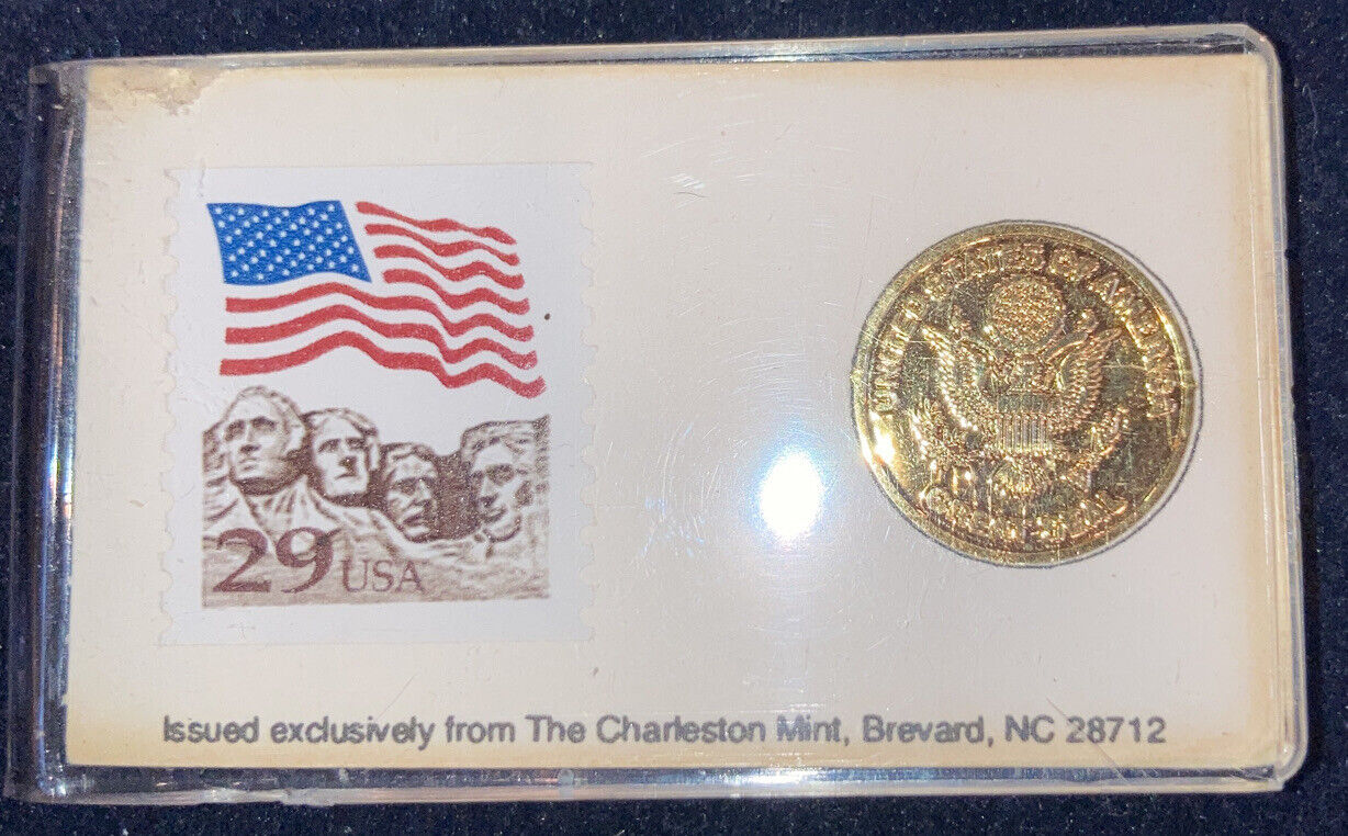 1992 American Heritage Official US Stamp & Special Medal-Charleston Mint