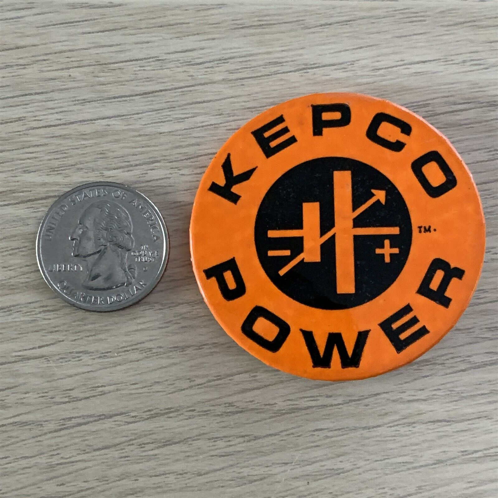 Kepco Power Power Supply Manufacture Vintage Pin Pinback Button #40396