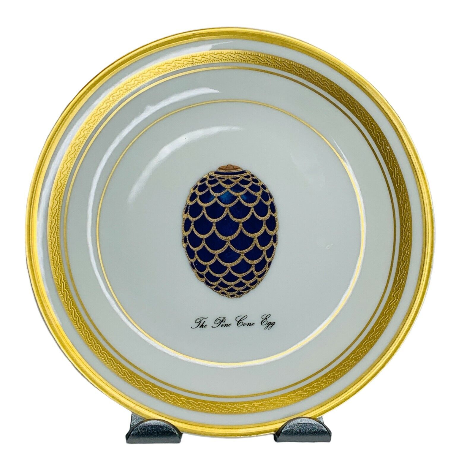 Faberge Limoges France “The Pine Cone Egg” Small Side Plate Great Condition 5.5\
