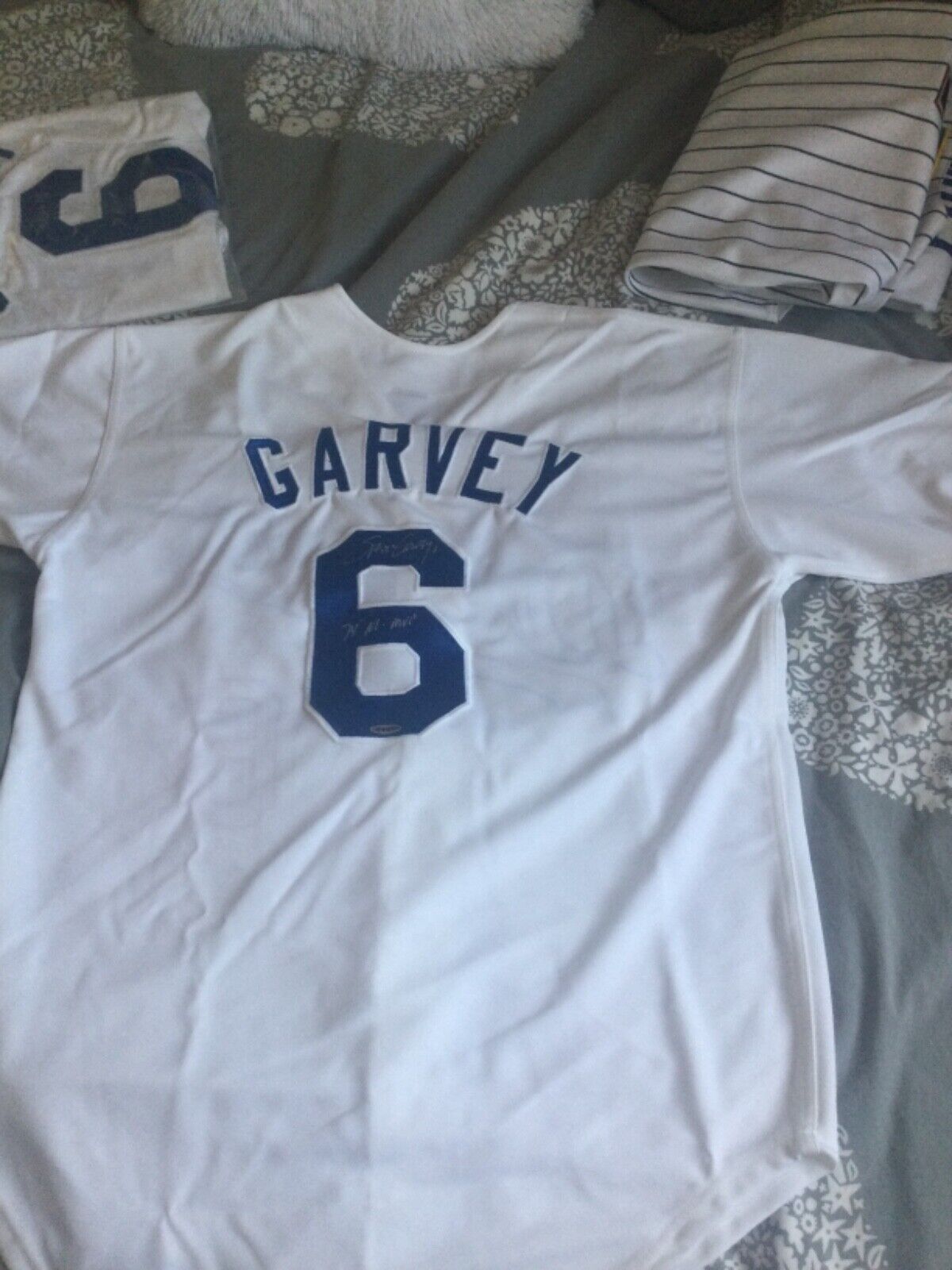 Steve Garvey Signed Los Angeles Dodgers Jersey 1974 NL MVP UDA White Home Jersey