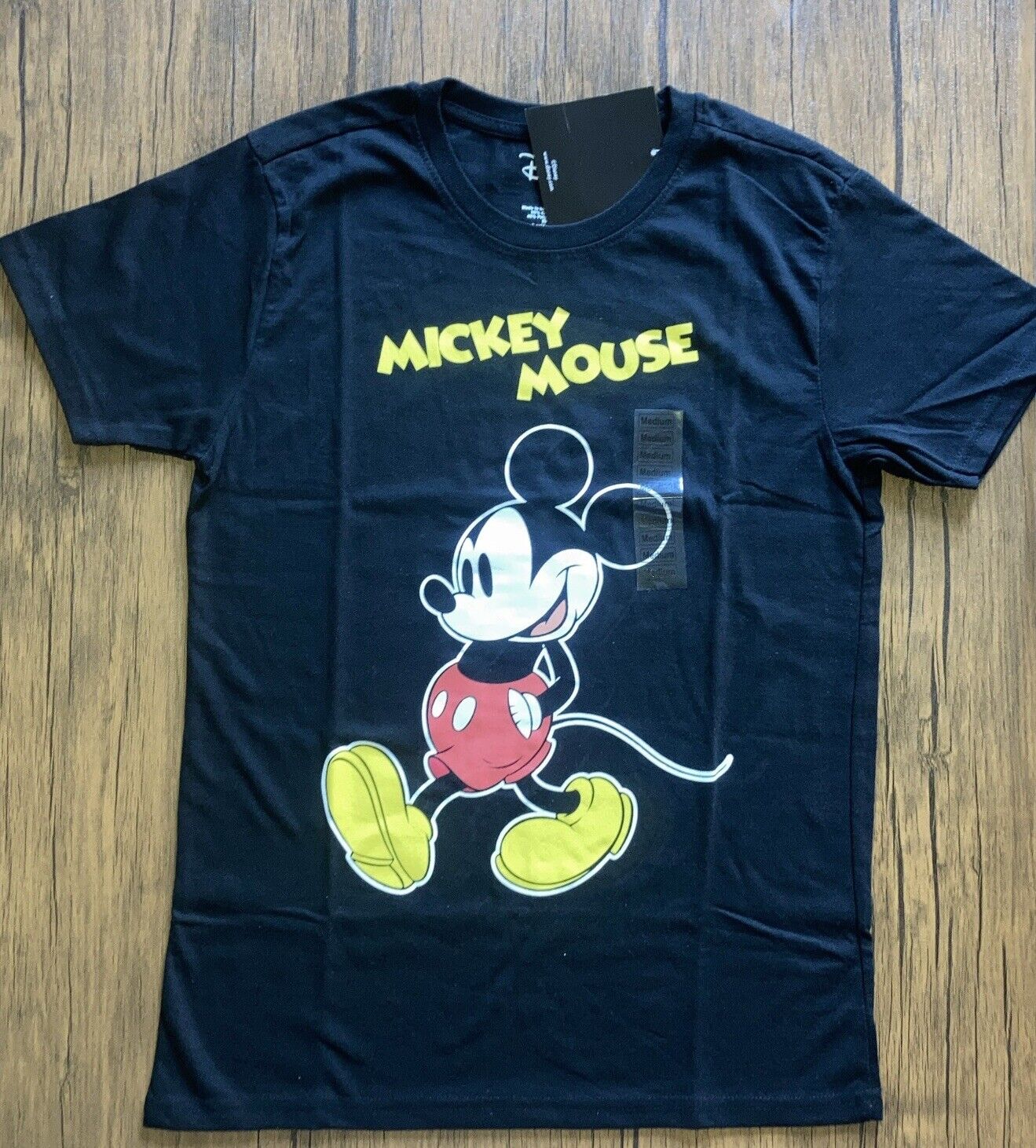 NWT Officially Licensed DISNEY Mickey Mouse Shirt Black Size Large