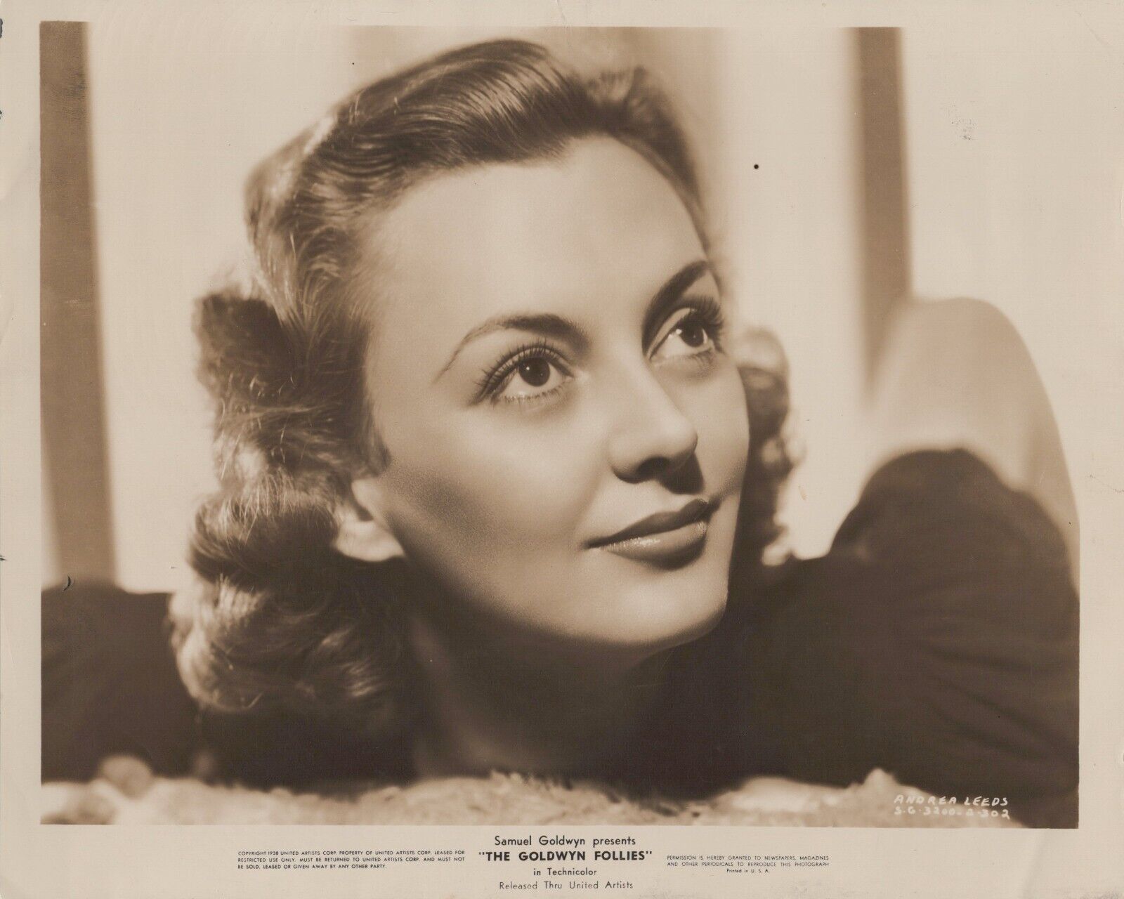Andrea Leeds in The Goldwyn Follies (1938) Stunning Portrait Vintage Photo K 248