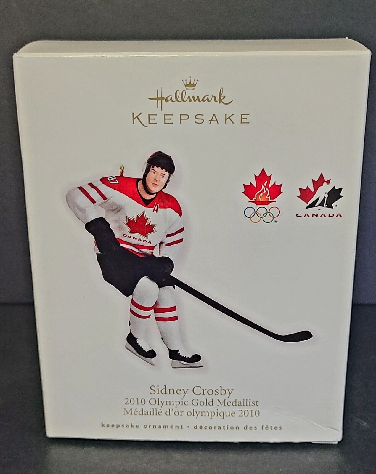 Sidney Crosby 2010 Hallmark Ornament Olympic Gold Medalist Canada Exclusive Rare