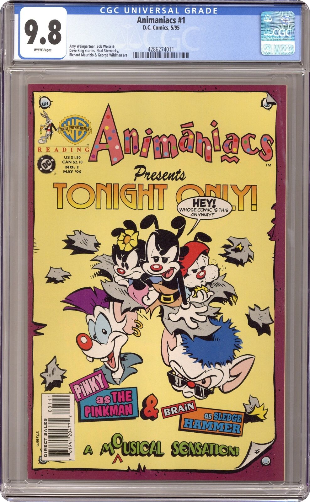 Animaniacs #1 CGC 9.8 1995 4286274011