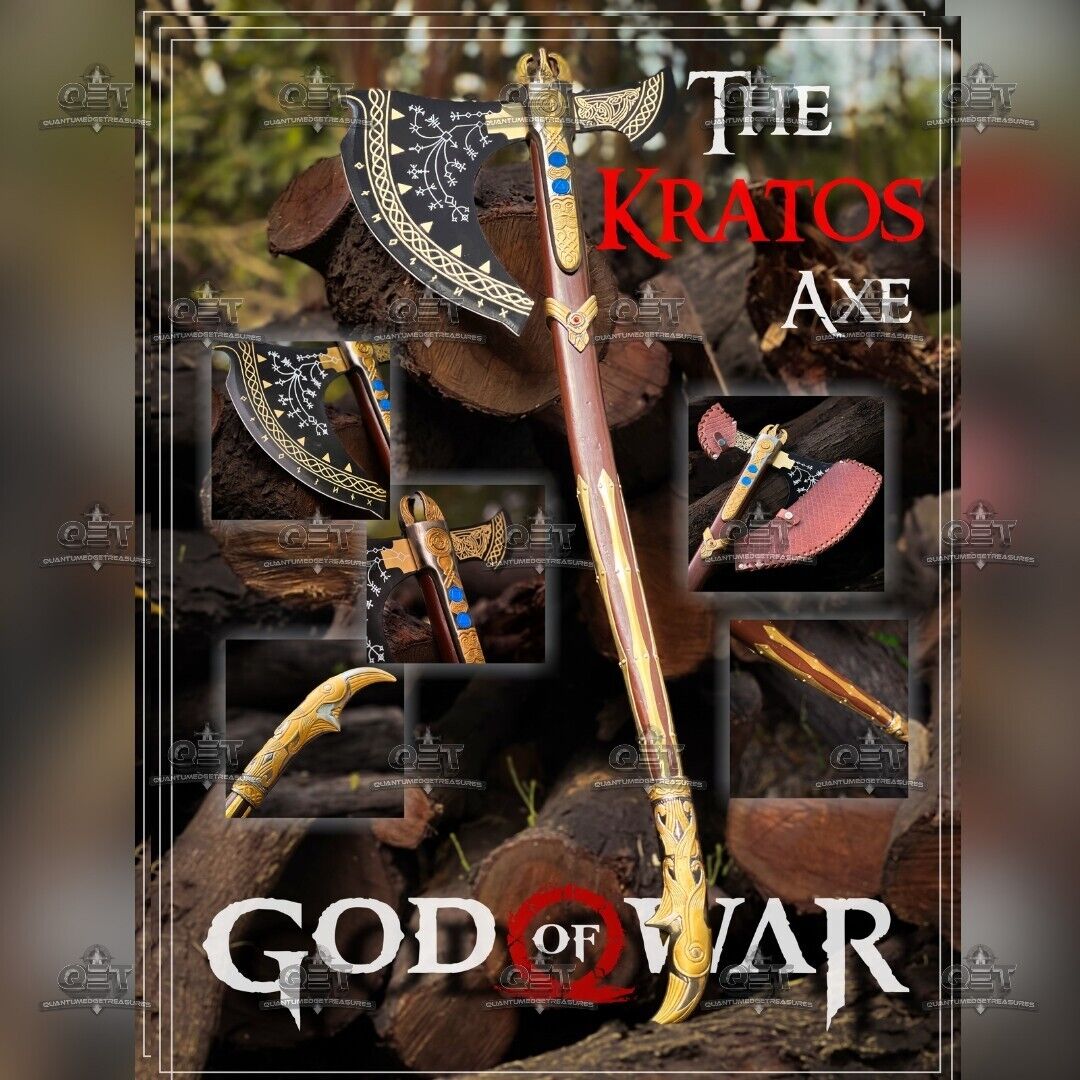 God of war - Kratos Leviathan Axe, Scandinavian axe, axe  replica,gift for him..