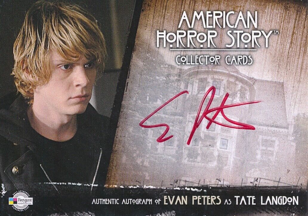 2013 American Horror Story SDCC Autograph Card Evan Peters #EPR3 RARE HTF